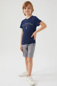 US Polo Assn. U.s. Polo Shirt Assn Boys' Navy Blue Bermuda Set