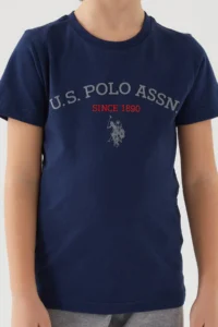 US Polo Assn. U.s. Polo Shirt Assn Boys' Navy Blue Bermuda Set - Image 4