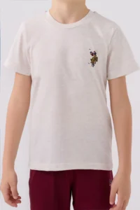 US Polo Assn. U.s. Polo Shirt Assn Boys' Cream Bermuda Set - Image 4