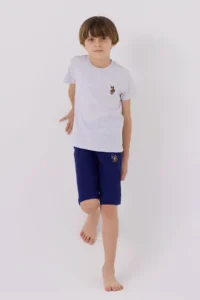 US Polo Assn. U.s. Polo Shirt Assn Boys' Gray Bermuda Set