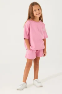 US Polo Assn. Plain Open Naive Girls' Shorts Set - Image 3
