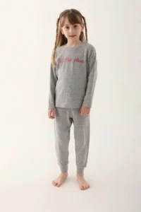 US Polo Assn. BASE. Polo Assn Brillant Gray Girls Tracksuit Set - Image 2