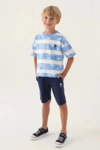 US Polo Assn. Boys' BERMUDA Set - Indigo