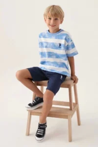 US Polo Assn. Boys' BERMUDA Set - Indigo - Image 2