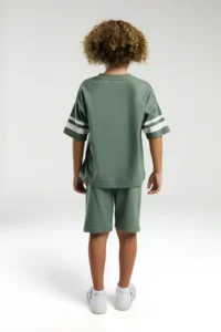 US Polo Assn. Us Polo Shirt Assn Boys' Khaki Bermuda Set - Image 5