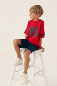 US Polo Assn. US Polo Shirt Assn Boys' Rejection Bermuda Set - Image 3