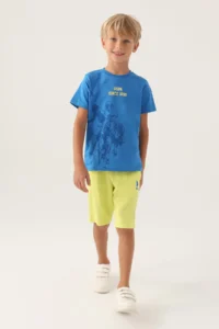 US Polo Assn. BASE. Polo Assn Licensed Since Cobalt Boys Bermuda Suit - Image 3