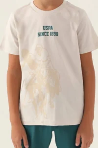 US Polo Assn. Boys' Bermuda Set - Stone - Image 3