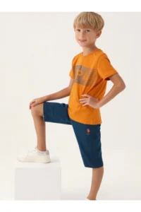 US Polo Assn. Boys' Capri Set - Brick Rejection - Image 2