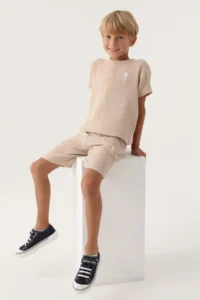 US Polo Assn. Boys' Brown Bermuda Set - Image 2