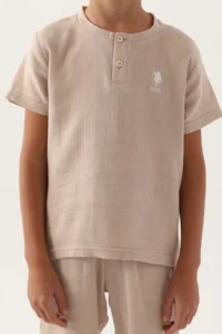 US Polo Assn. Boys' Brown Bermuda Set - Image 4