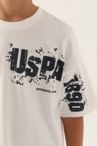 US Polo Assn. U.s. Polo Shirt Assn Boys' Cream Bermuda Set - Image 4
