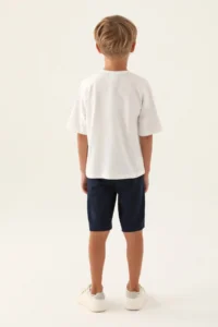 US Polo Assn. U.s. Polo Shirt Assn Boys' Cream Bermuda Set - Image 5