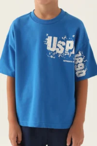 US Polo Assn. U.s. Polo Shirt Assn Boys' Blue Bermuda Set - Image 4
