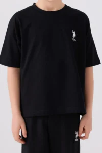 US Polo Assn. U.s. Polo Shirt Assn Boys' Black Bermuda Set - Image 4