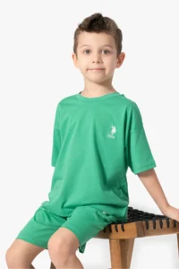 US Polo Assn. U.s. Polo Shirt Assn Boys' Green Bermuda Set - Image 2