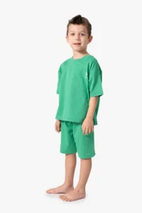 US Polo Assn. U.s. Polo Shirt Assn Boys' Green Bermuda Set - Image 3