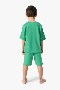 US Polo Assn. U.s. Polo Shirt Assn Boys' Green Bermuda Set - Image 5