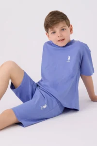 US Polo Assn. Boys' Purple Bermuda Set - Image 3