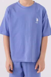 US Polo Assn. Boys' Purple Bermuda Set - Image 4
