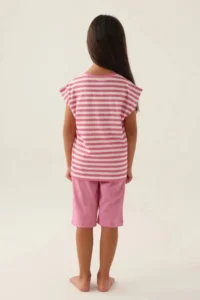 US Polo Assn. Base. Polo Assn Licensed Basic Purple Girls' Capri Set - Image 5