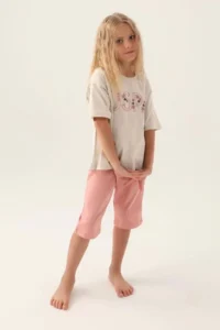 US Polo Assn. Girls' Capri Set - Cream - Image 3