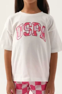 US Polo Assn. Girls' Shorts Set - Cream - Image 4
