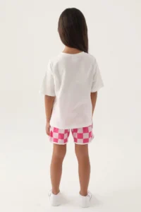 US Polo Assn. Girls' Shorts Set - Cream - Image 5