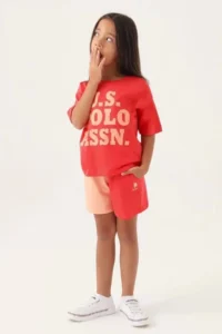 US Polo Assn. Girls' Shorts Set - Bamboo