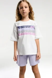 US Polo Assn. U.s. Polo Shirt Assn Licensed Girls' Bermuda Set - Image 2