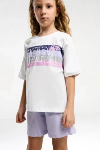 US Polo Assn. U.s. Polo Shirt Assn Licensed Girls' Bermuda Set - Image 3