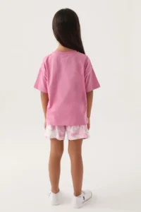 US Polo Assn. U.s. Polo Shirt Assn Girls' Purple Shorts Set - Image 5