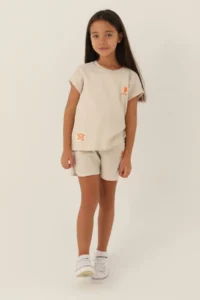 US Polo Assn. Girls' Brown Shorts Set - Image 3