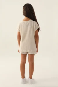US Polo Assn. Girls' Brown Shorts Set - Image 5