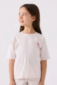 US Polo Assn. Girls' White Bermuda Set - Image 2