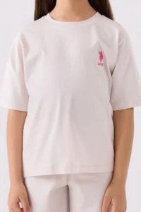 US Polo Assn. Girls' White Bermuda Set - Image 4