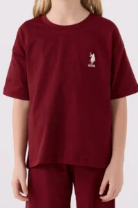 US Polo Assn. Girls' Brown Bermuda Set - Image 4