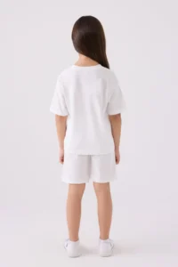 US Polo Assn. Girls' Cream Bermuda Set - Image 5