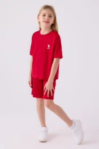 US Polo Assn. U.s. Polo Shirt Assn Girls' Rejection Bermuda Set