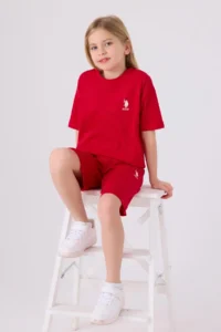 US Polo Assn. U.s. Polo Shirt Assn Girls' Rejection Bermuda Set - Image 3