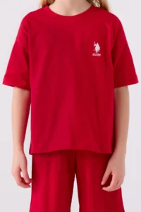 US Polo Assn. U.s. Polo Shirt Assn Girls' Rejection Bermuda Set - Image 4