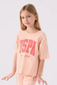 US Polo Assn. U.s. Polo Shirt Assn Girls' Pink Bermuda Set - Image 2