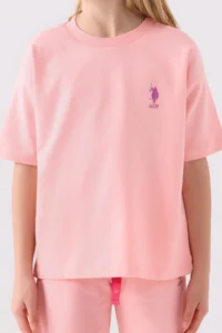 US Polo Assn. Girls' Green Bermuda Set - Image 4