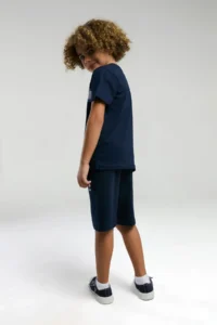 US Polo Assn. U.s. Polo Shirt Assn Boys' Navy Blue Bermuda Set - Image 4