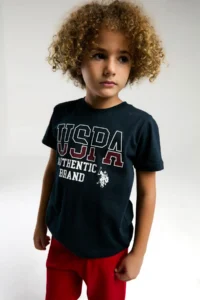US Polo Assn. U.s. Polo Shirt Assn Boys' Navy Blue Bermuda Set