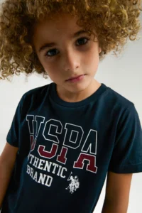 US Polo Assn. U.s. Polo Shirt Assn Boys' Navy Blue Bermuda Set - Image 3