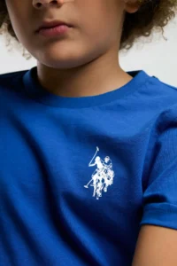 US Polo Assn. U.s. Polo Shirt Assn Boys' Blue Bermuda Set - Image 3