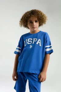 US Polo Assn. U.s. Polo Shirt Assn Boys' Blue Bermuda Set