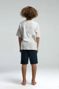 US Polo Assn. U.s. Polo Shirt Assn Boys' Cream Bermuda Set - Image 5