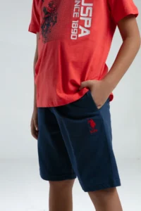 US Polo Assn. U.s. Polo Shirt Assn Boys' Rejection Bermuda Set - Image 3